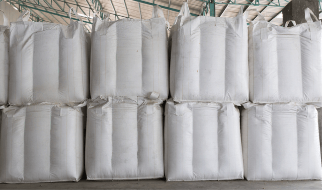 FIBC bulk bags with baffles