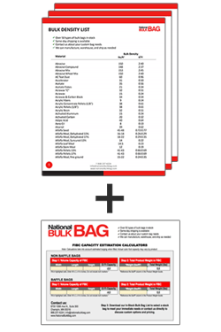 Product Weight Guide & FIBC Volume Calculator - National Bulk Bag